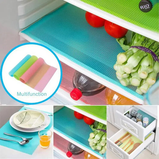 Anti- Slip Fridge Mat Non-stick Roll , Place Mats/ Drawer Mats Multi Purpose Mats