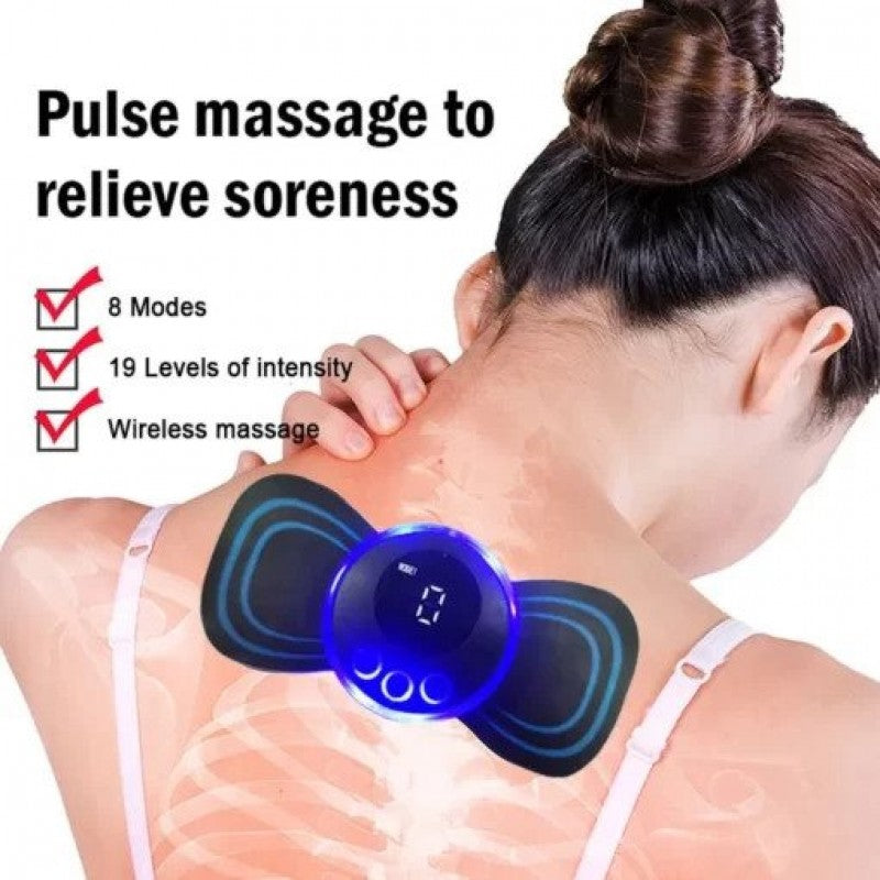 Mini Body Massager Pulse Neck Pain Relief EMS Butterfly Body Massager Men & Women