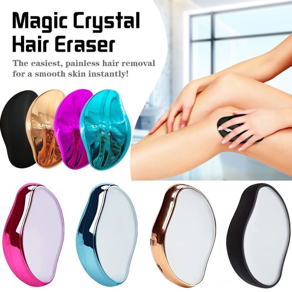 Crystal Hair Eraser for Women and Men, Magic Hair Remover Painless Exfoliation Magic Hair Removal Tool, Crystal Hair Remover for Arms Legs Back