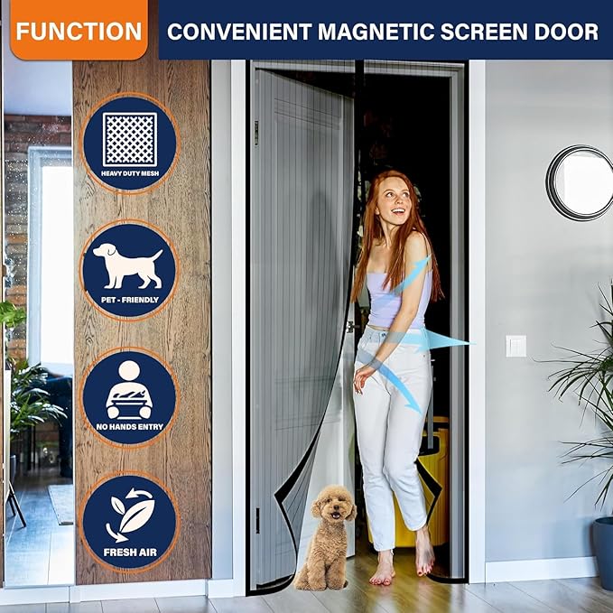 Magnetic Screen Door / Mosquito Net