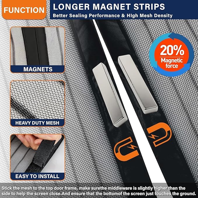 Magnetic Screen Door / Mosquito Net